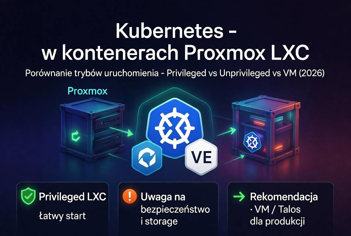Featured image for [Proxmox] Kubernetes w kontenerach LXC